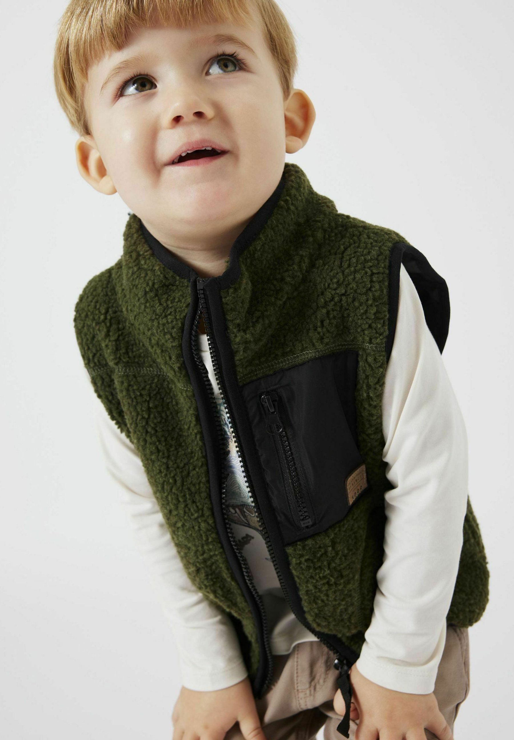 Teddy weste grün Clearance